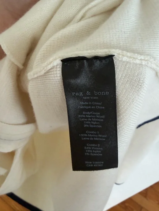 Rag & Bone Sweaters Ella Zip Front Top size small - Picture 11 of 11